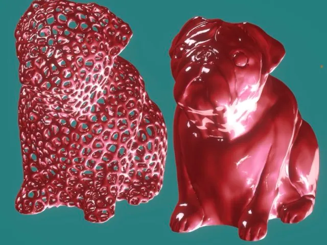 Voronoi effect of Josef Prusa's pug Buddy