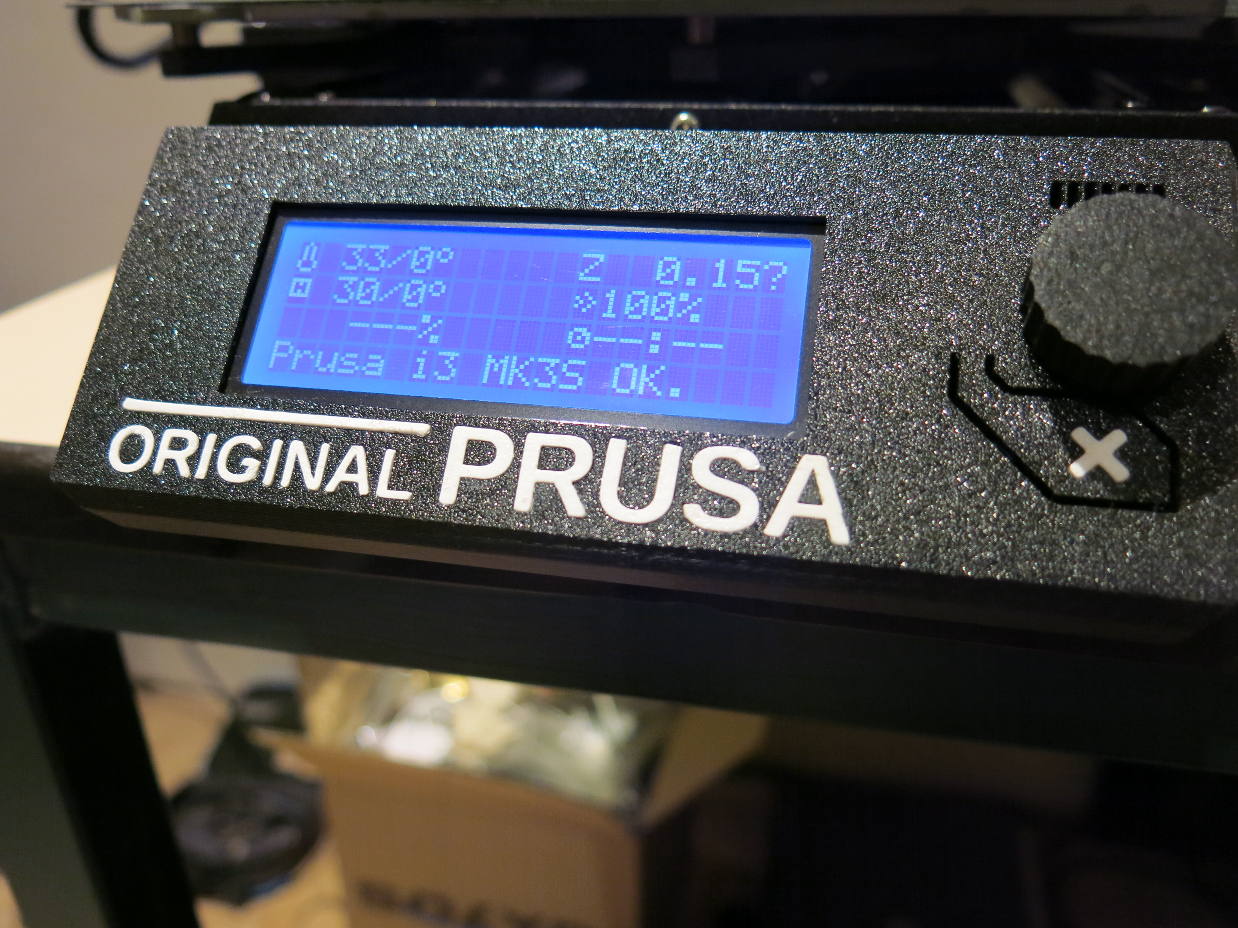 PRUSA MK3S+ LCD cover Logo inlay letters