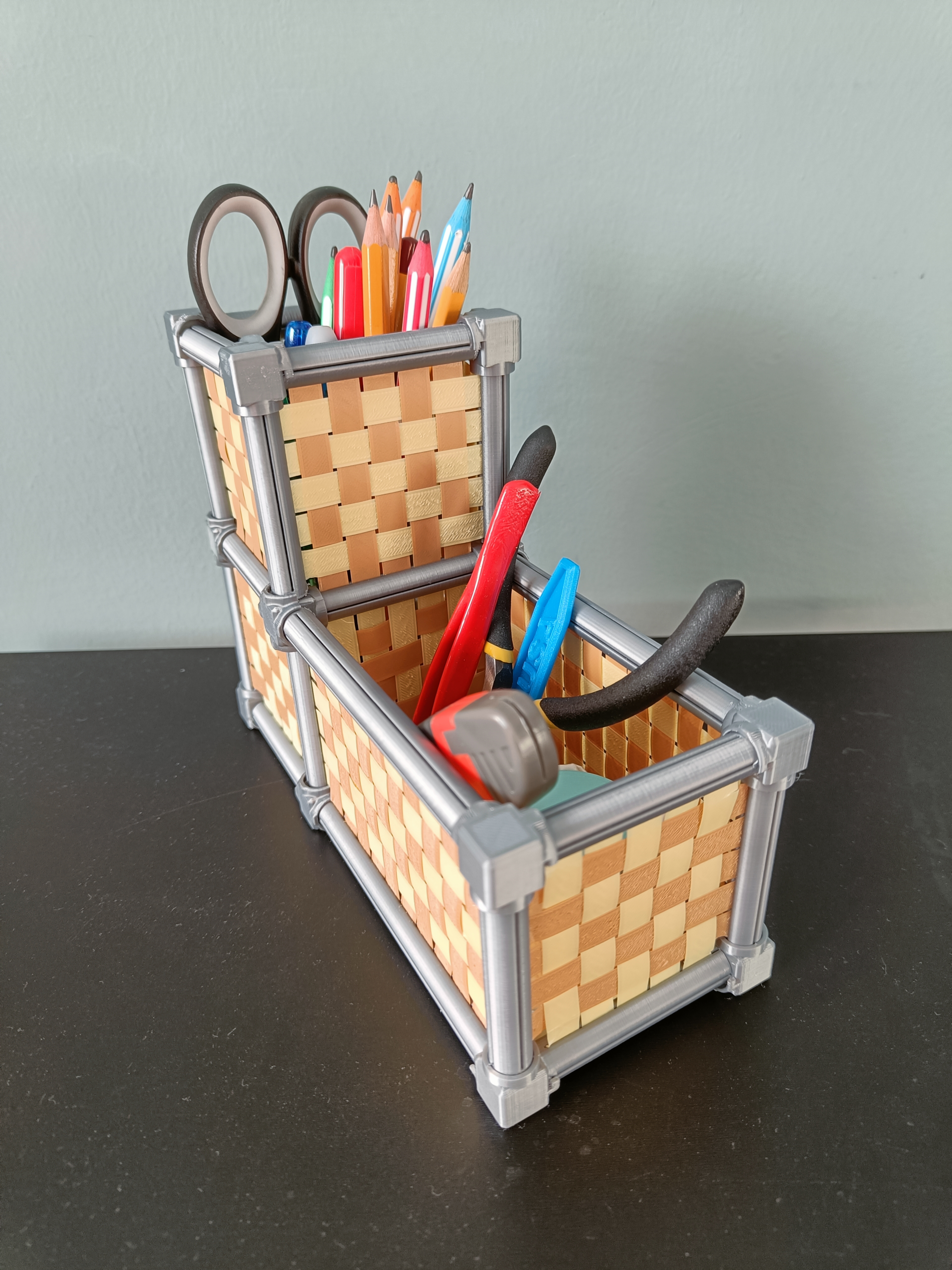 Woven modular box system