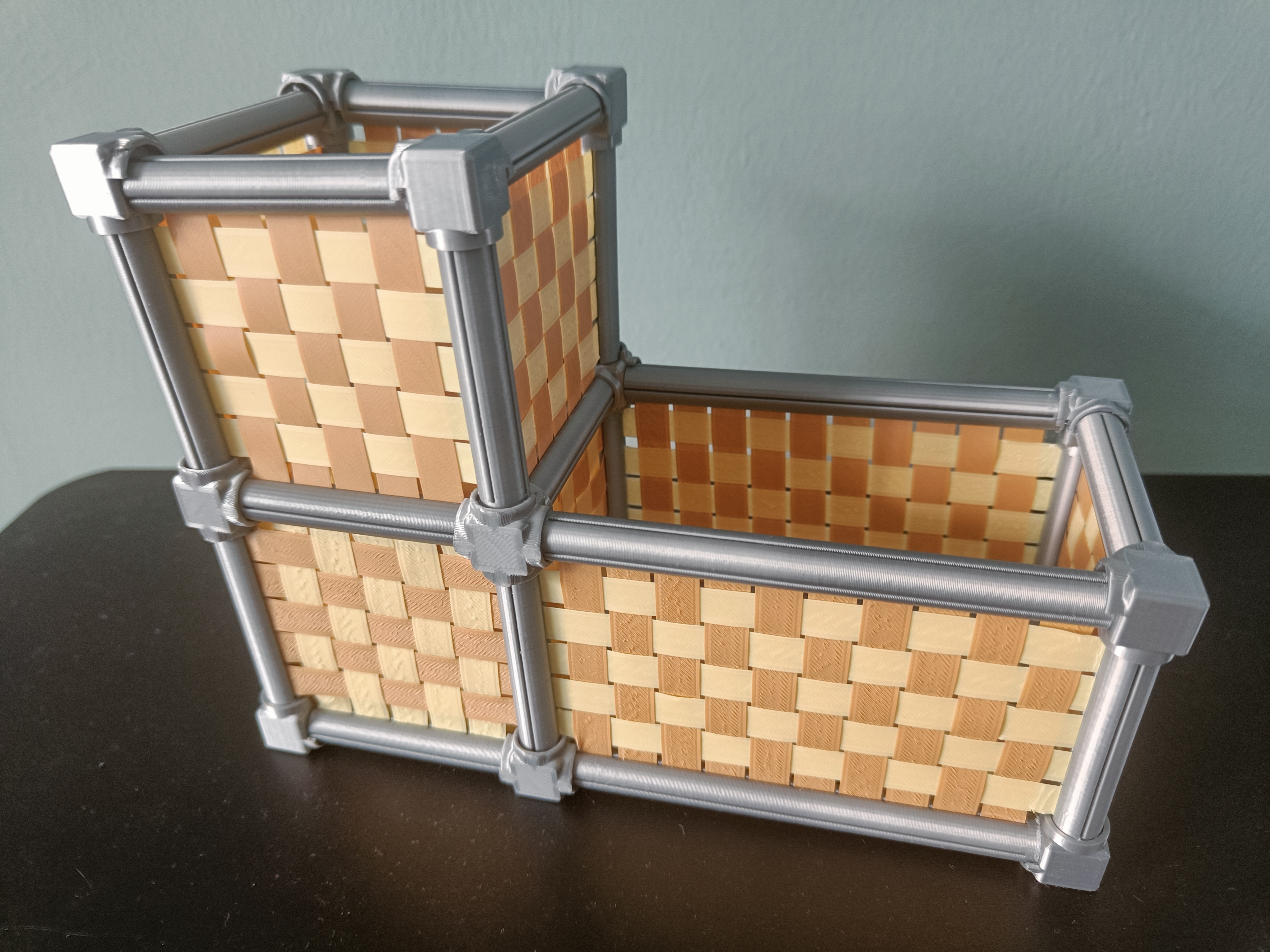 Miniatura 4 do modelo 3D Woven modular box system