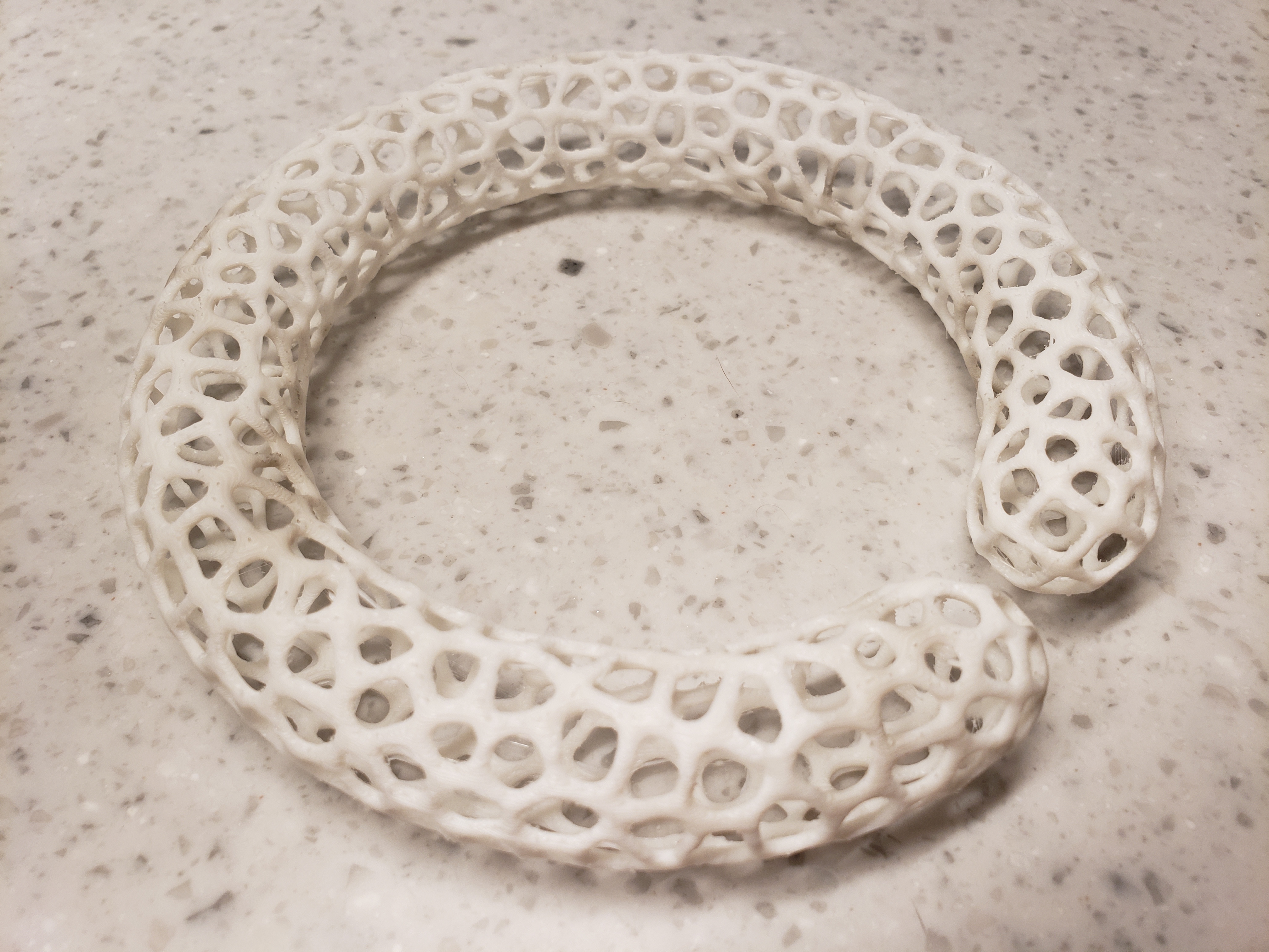 Miniatura 3 do modelo 3D Voronoi Bracelet