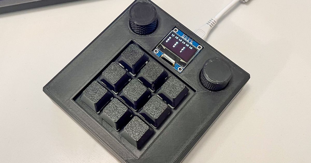 3x3 Control Pad - Customizable MacroPad with Layers and Volume Control ...