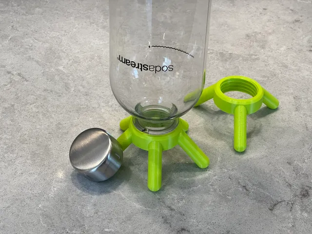 SodaStream bottle stand with rounded legs