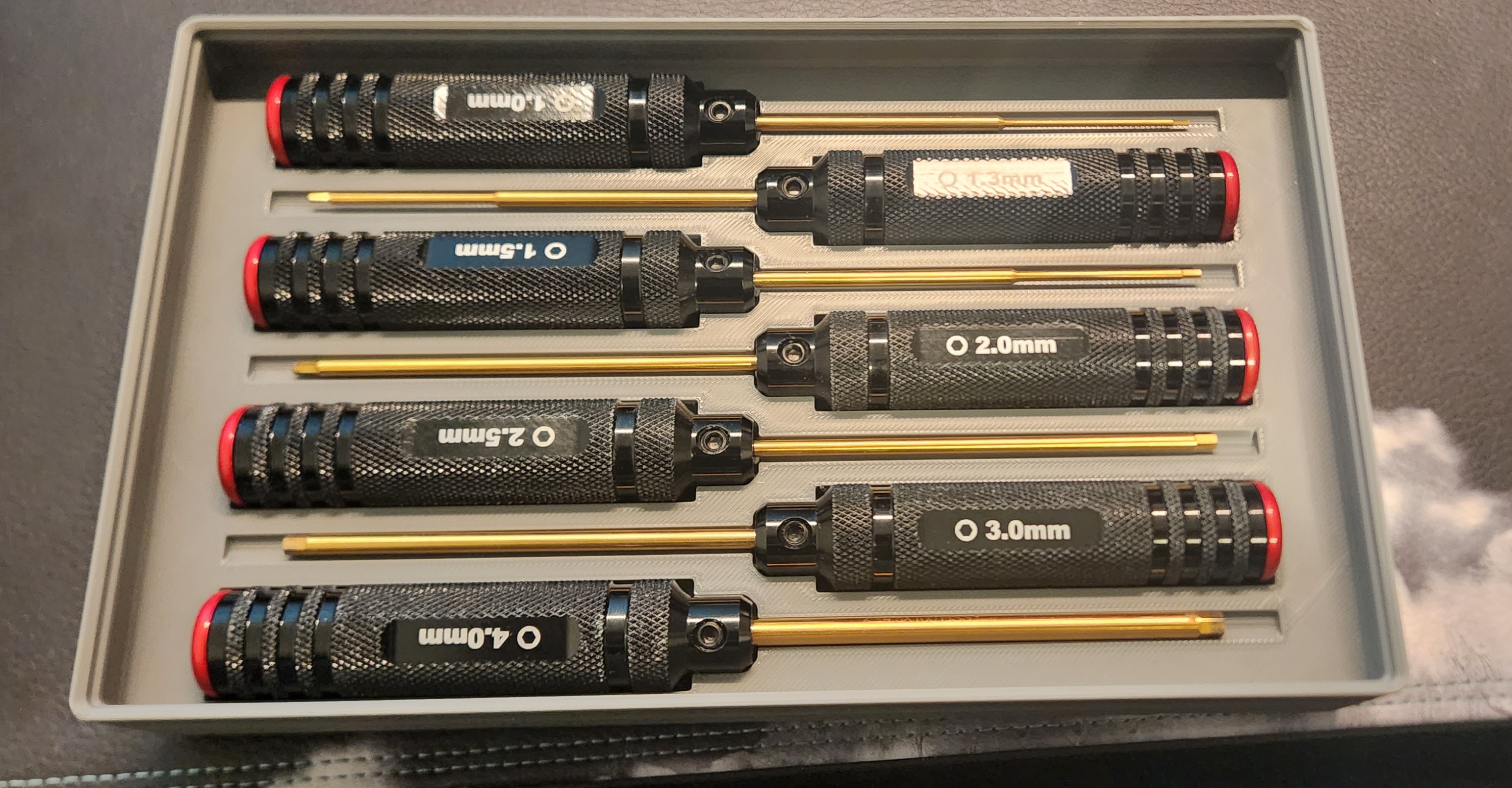 Gridfinity allen key screwdriver tray by samelwind download free stl