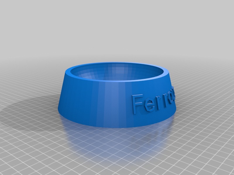 My Customized Cat Food Bowl for ferrous