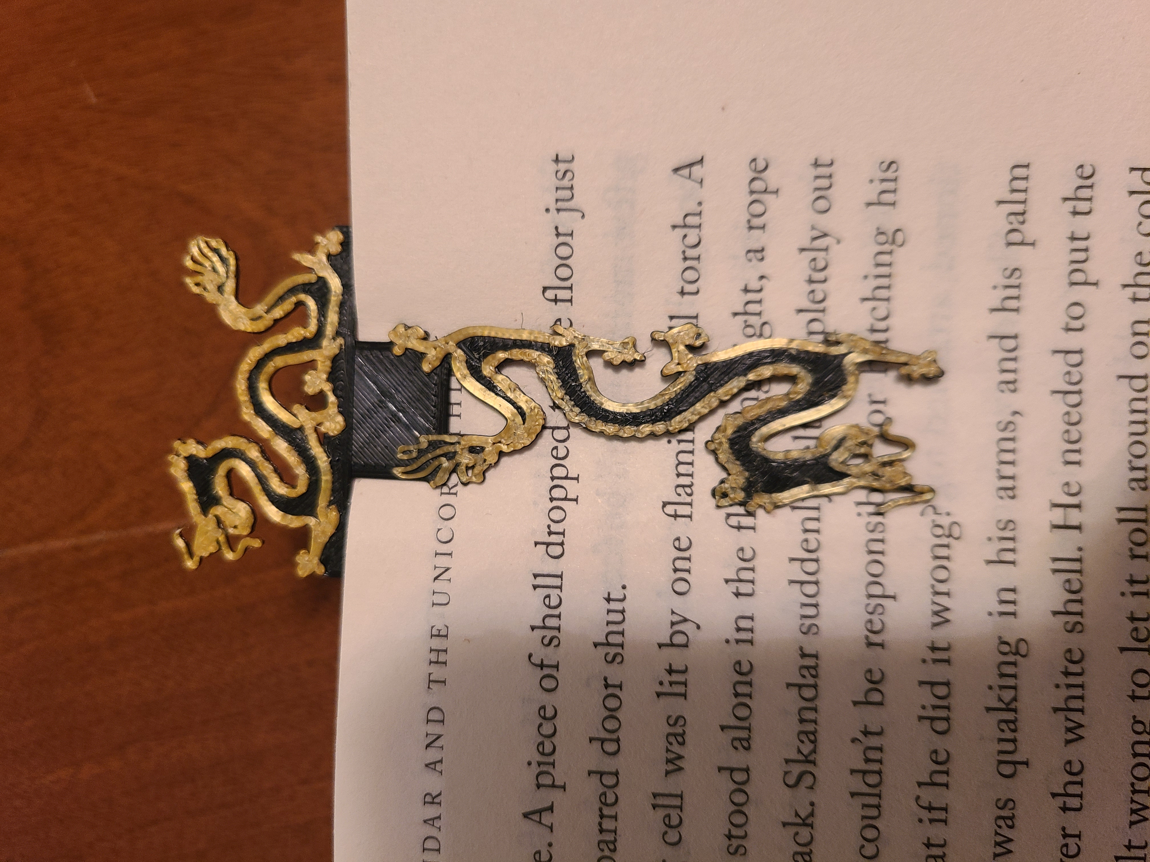 Miniatura 3 do modelo 3D Double Dragon Bookmark
