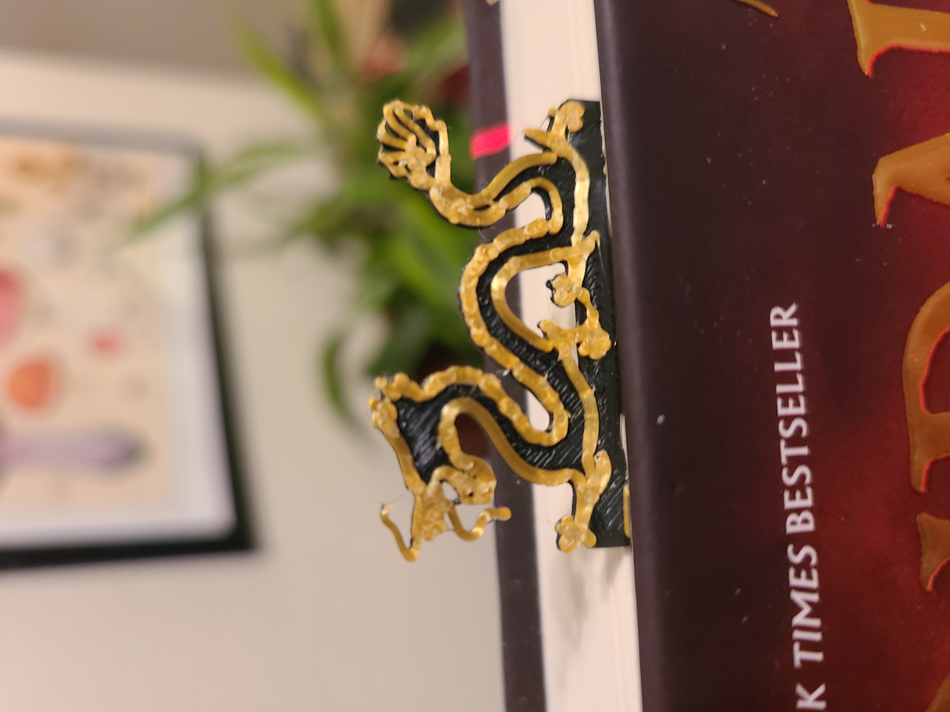 Miniatura 2 do modelo 3D Double Dragon Bookmark