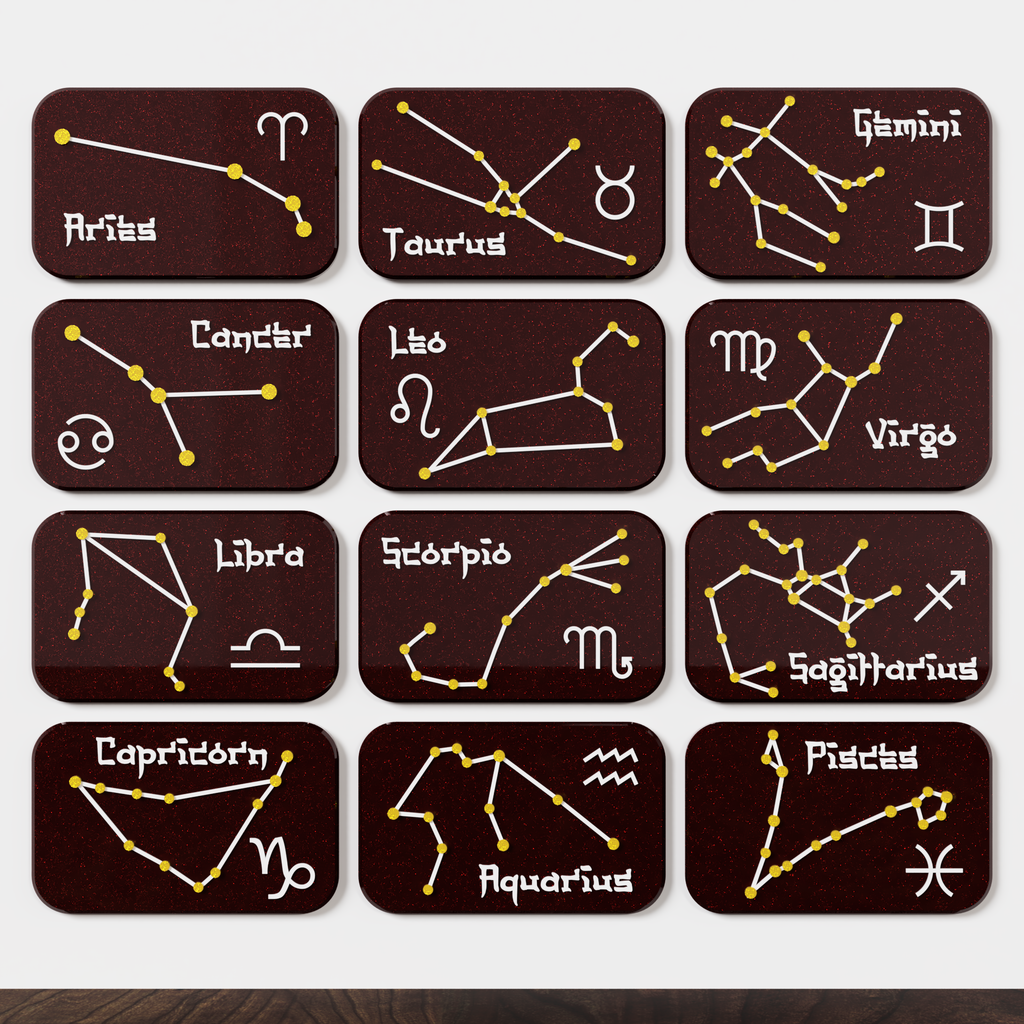 Zodiac Signs magnets by dantech | Download free STL model | Printables.com