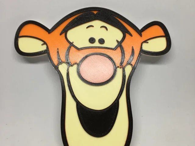 Tigger face Colorprint