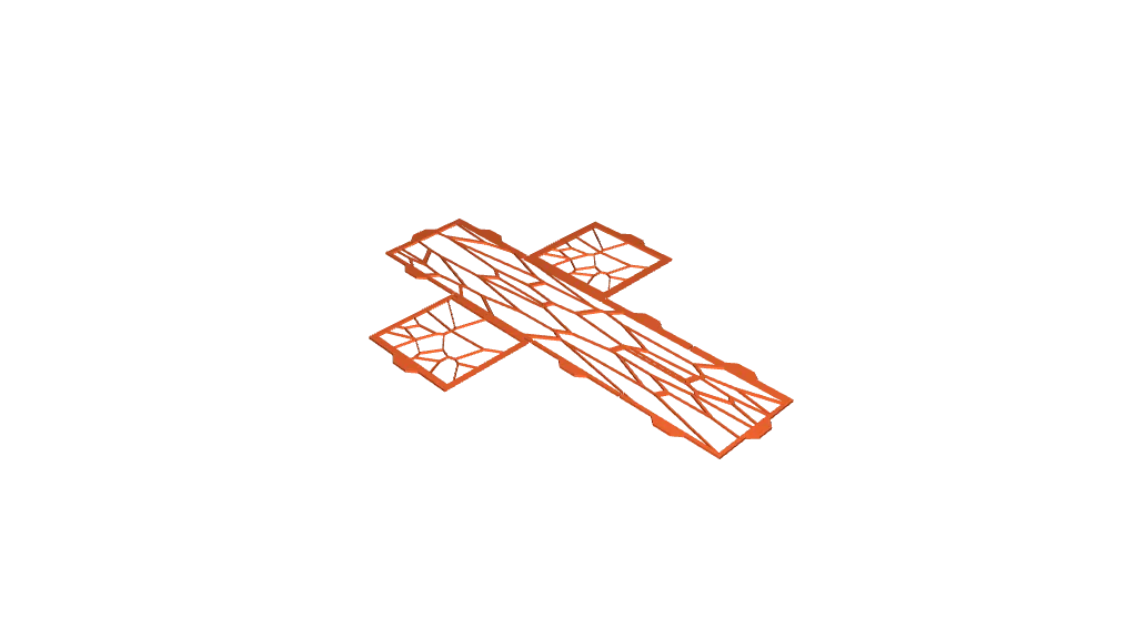 clean and pretty cross (voronoï) by enfant_meme | Download free STL ...