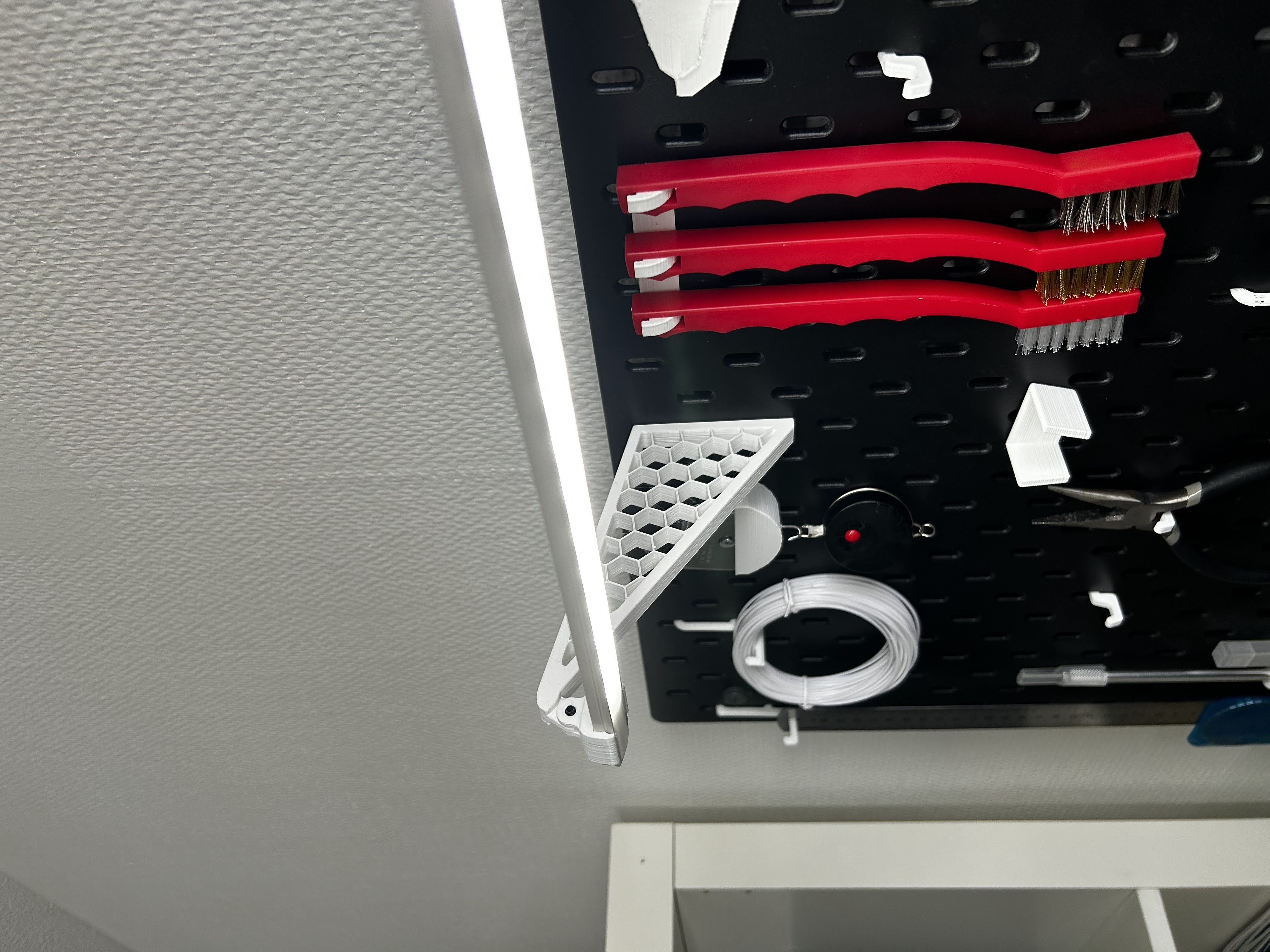 Worklight/Ledbar mount for IKEA Skådis