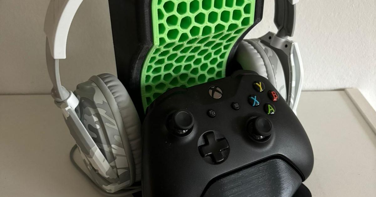 Xbox Controller and Headset holder by HeadY Download free STL model
