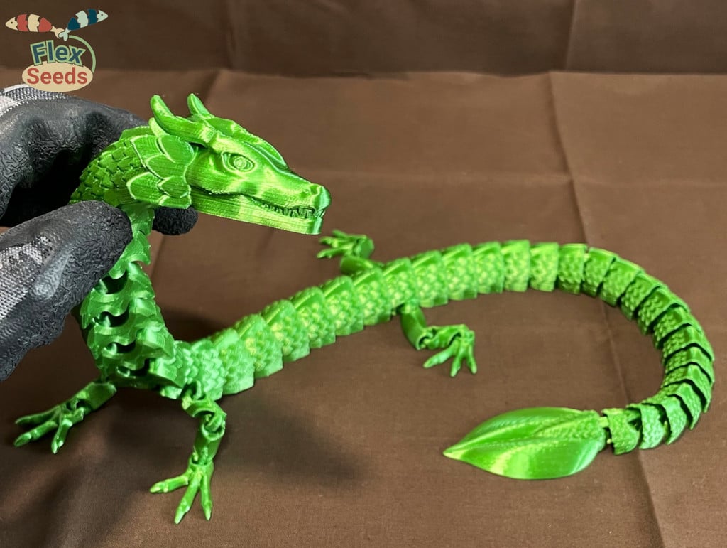 Flexi Leaf Dragon(Print-in-place) by 3D_Flexseeds | Download free STL ...