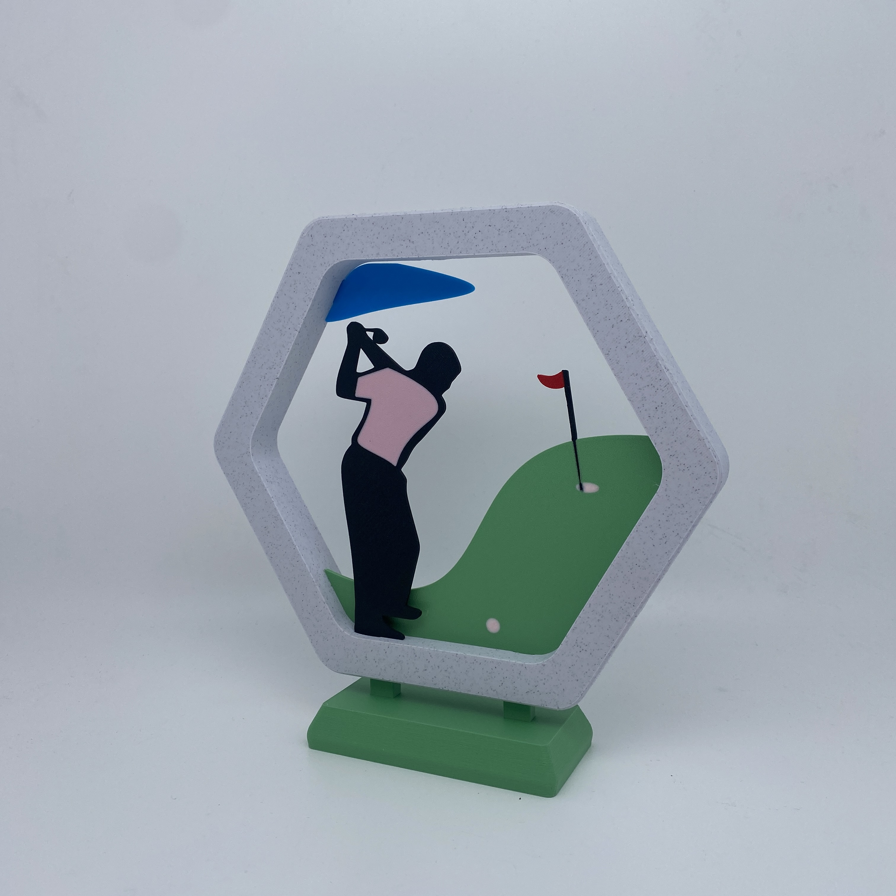 Frame Golf player by Xav83 | Download free STL model | Printables.com