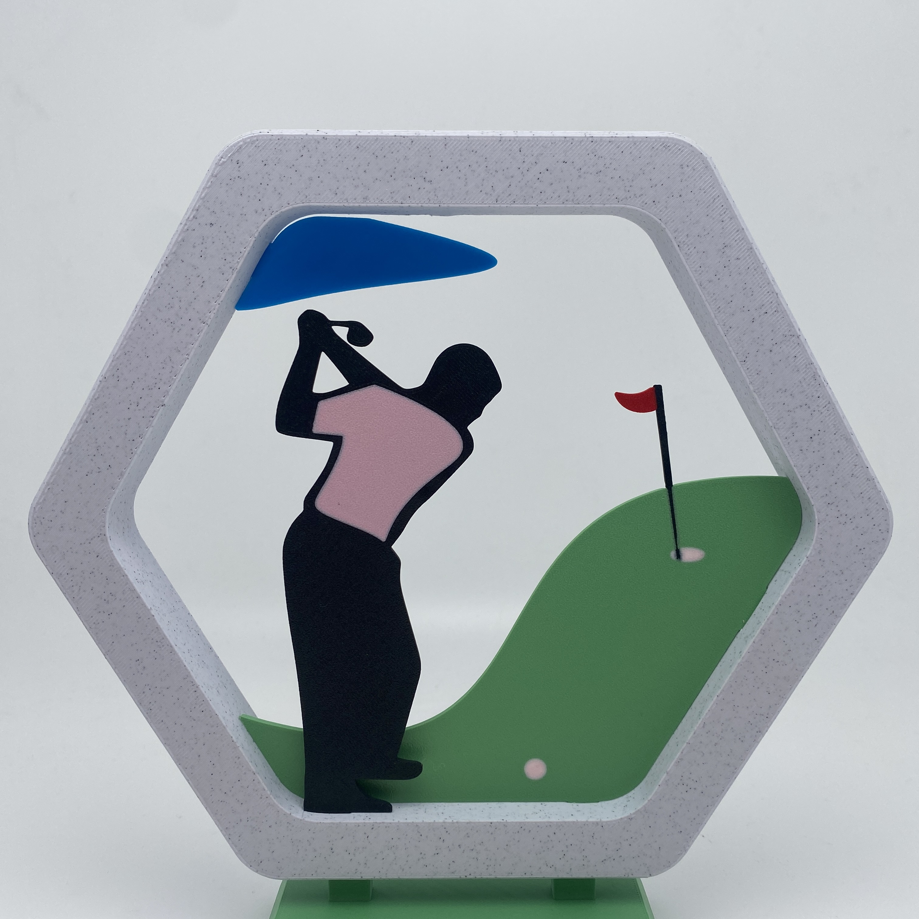 Frame Golf player by Xav83 | Download free STL model | Printables.com