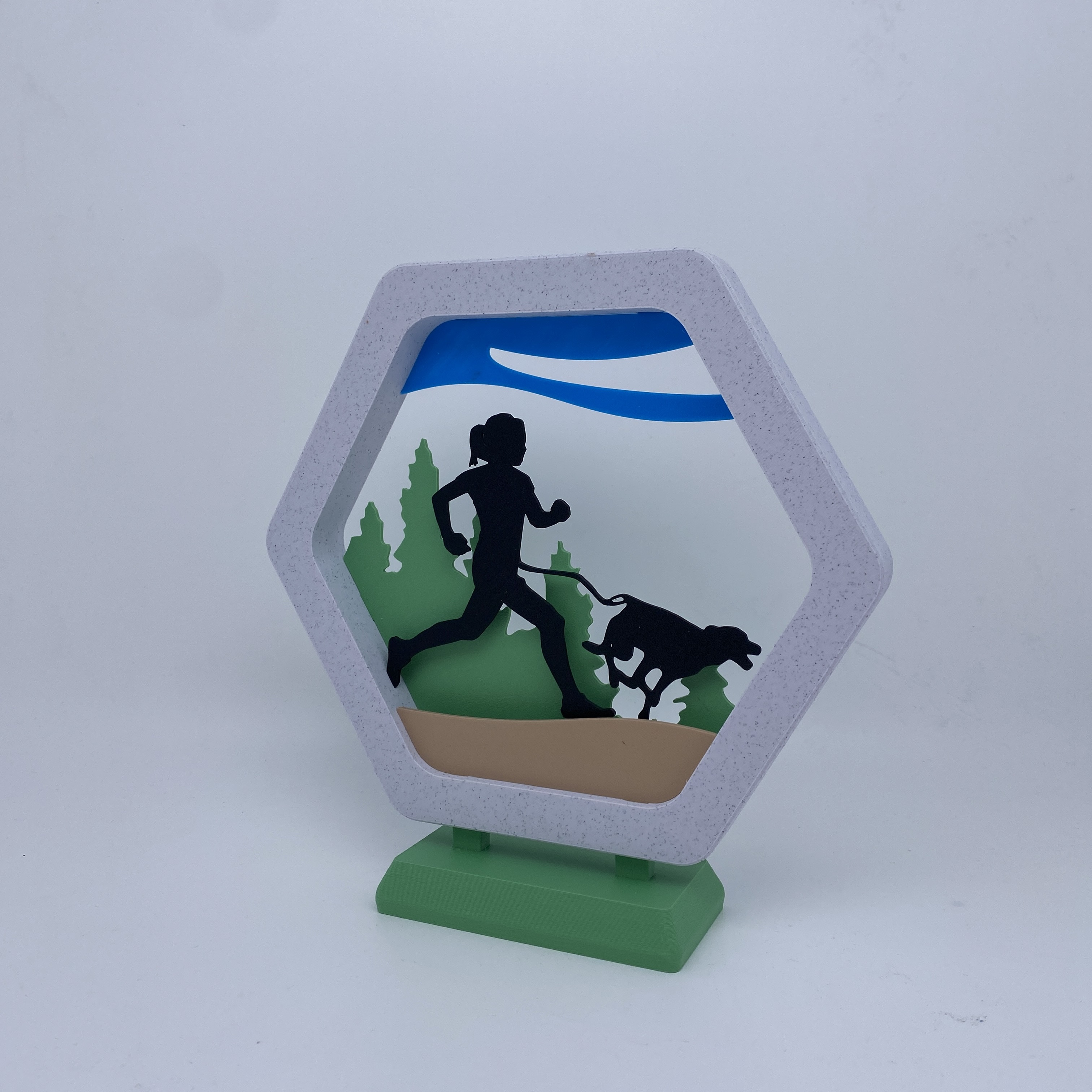 Frame Runner with dog by Xav83 | Download free STL model | Printables.com