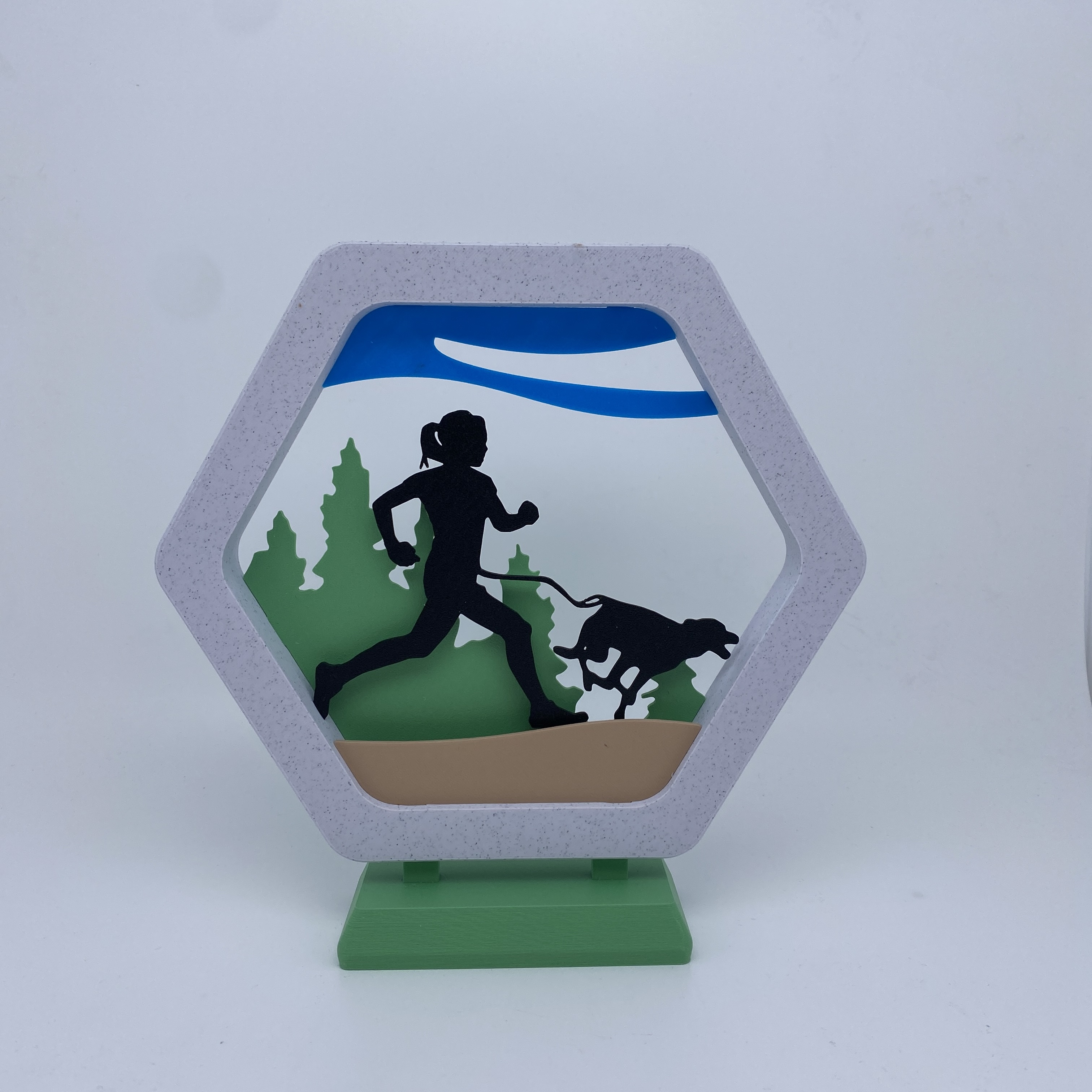 Frame Runner with dog by Xav83 | Download free STL model | Printables.com