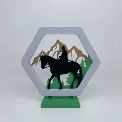 Horseback ride frame