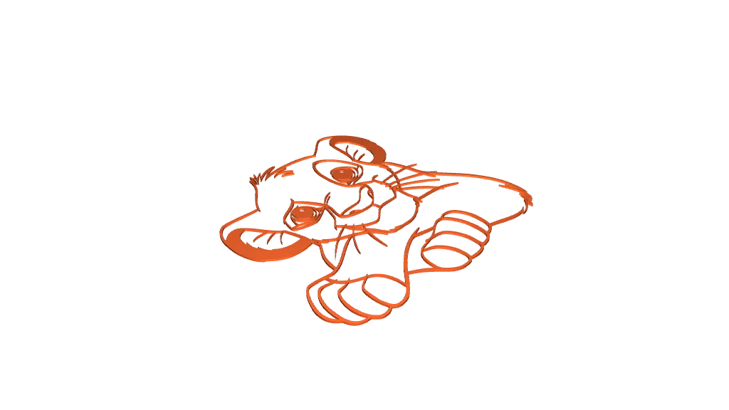 Simba Wall Art #1 by Ninomalbinho | Download free STL model ...