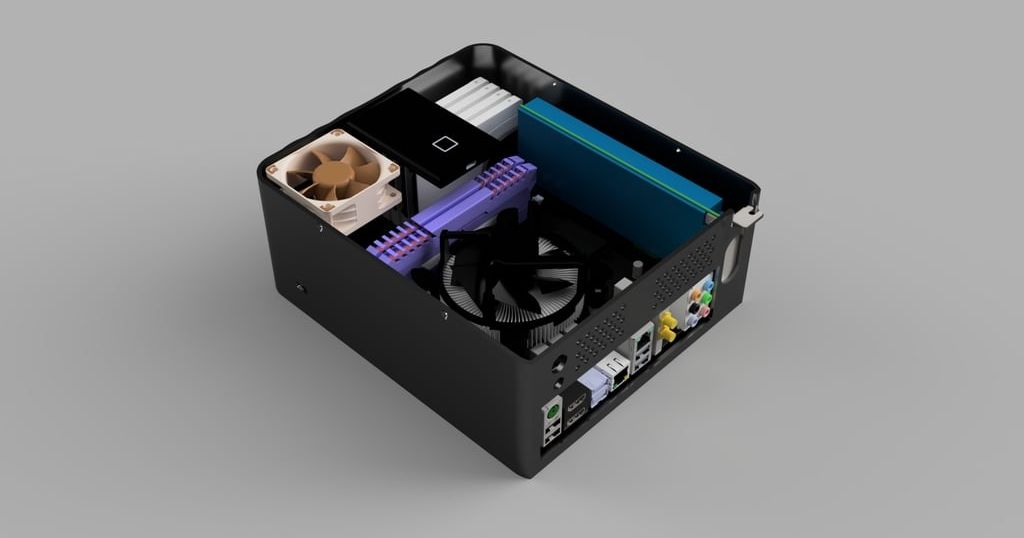 Mini ITX PC NAS Case Low Profile por lfpoulain Descargar modelo STL gratuito Printables