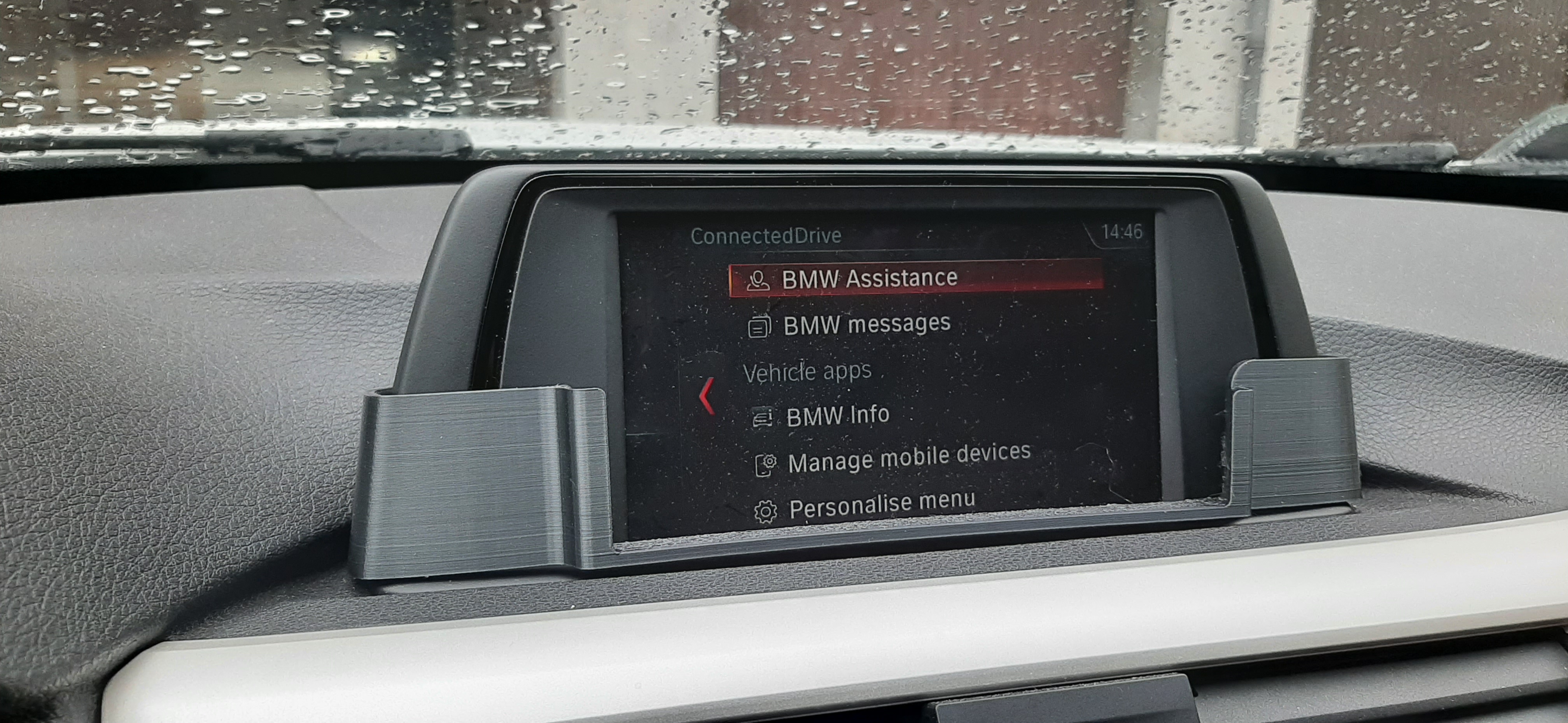 Stl Car Android Screen Cover BMW multimedia screen phone holder by Novator | Download free STL model ...