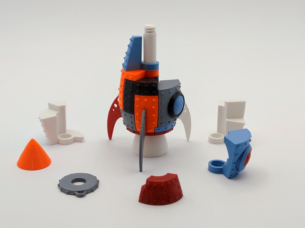 Miniatura 4 do modelo 3D Martin's Puzzle Rocket