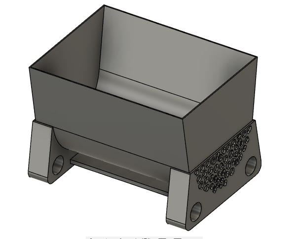 Svuotatasche da tavolo basculante con trama voronoi - Tilting table pocket emptier with voronoi texture