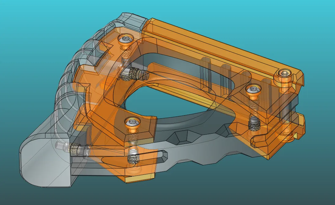 Foregrip for LYNX blaster (Pyrangle V5) EU Metric by DJ_Designs