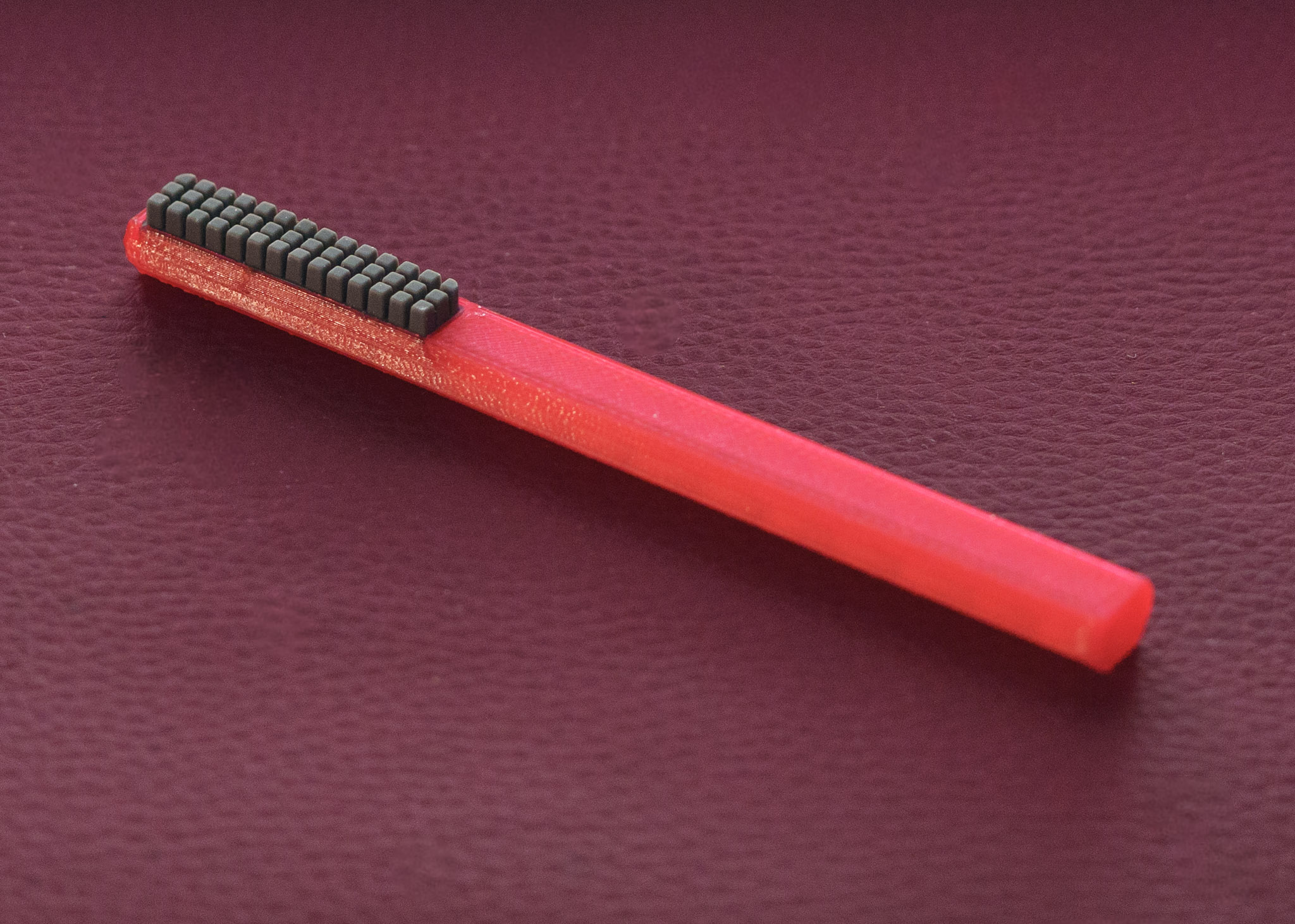 Ergonomic Press-Fit Handle for Silicone Nozzle Cleaning Brush