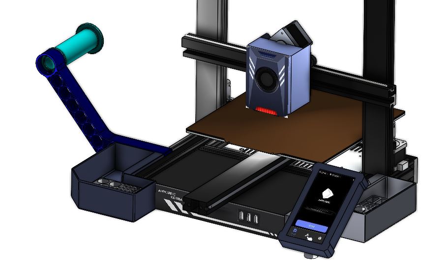 Filament stand for Anycubic Kobra Series Update v02 von AdrianM. Kostenloses STLModell