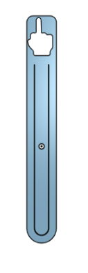 Middle Finger Bookmark by james.org | Download free STL model ...