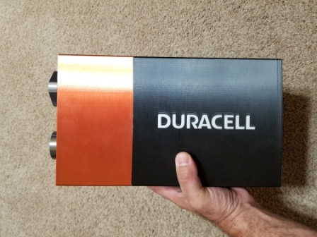 9V Duracell Battery Container