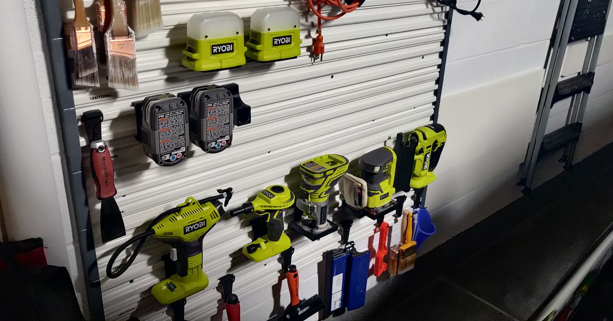 Power Tool Versatrack Mounts for Ryobi 18V by Yangorang Download free