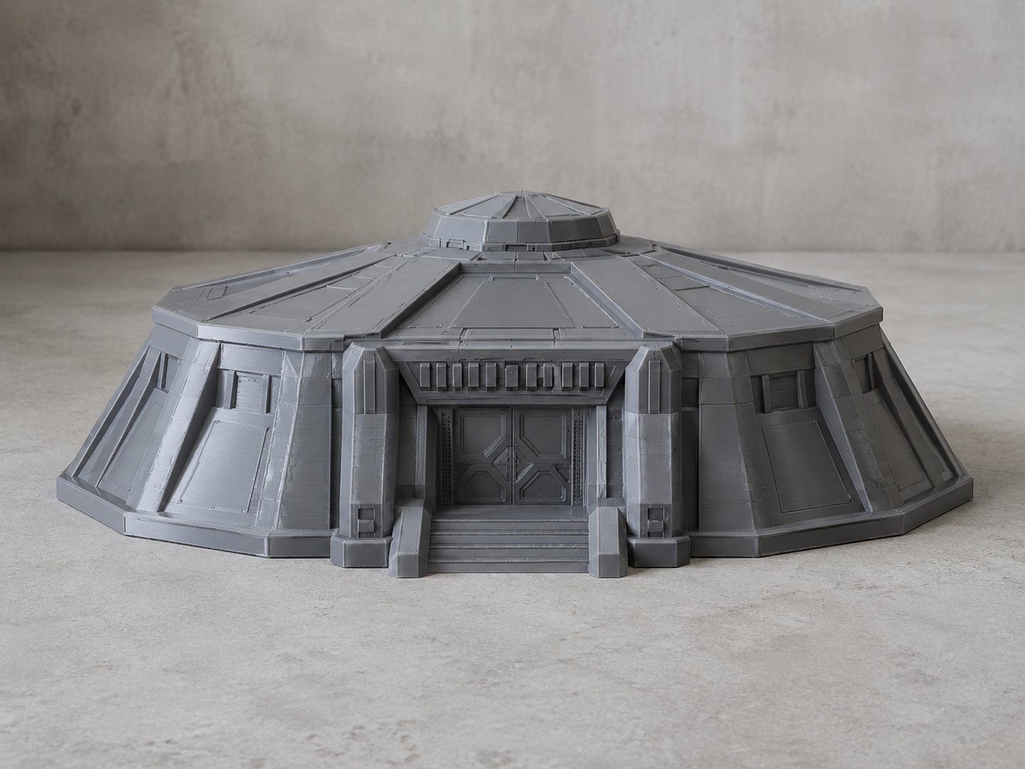 Futuristische Bunkerstruktur - Futuristic bunker structure
