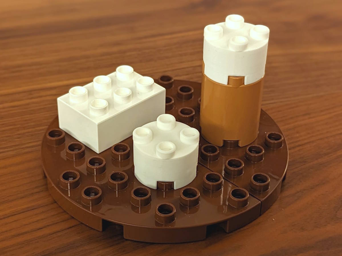 Duplo-compatible Round Piece 2x2 by Floern | Download free STL model ...