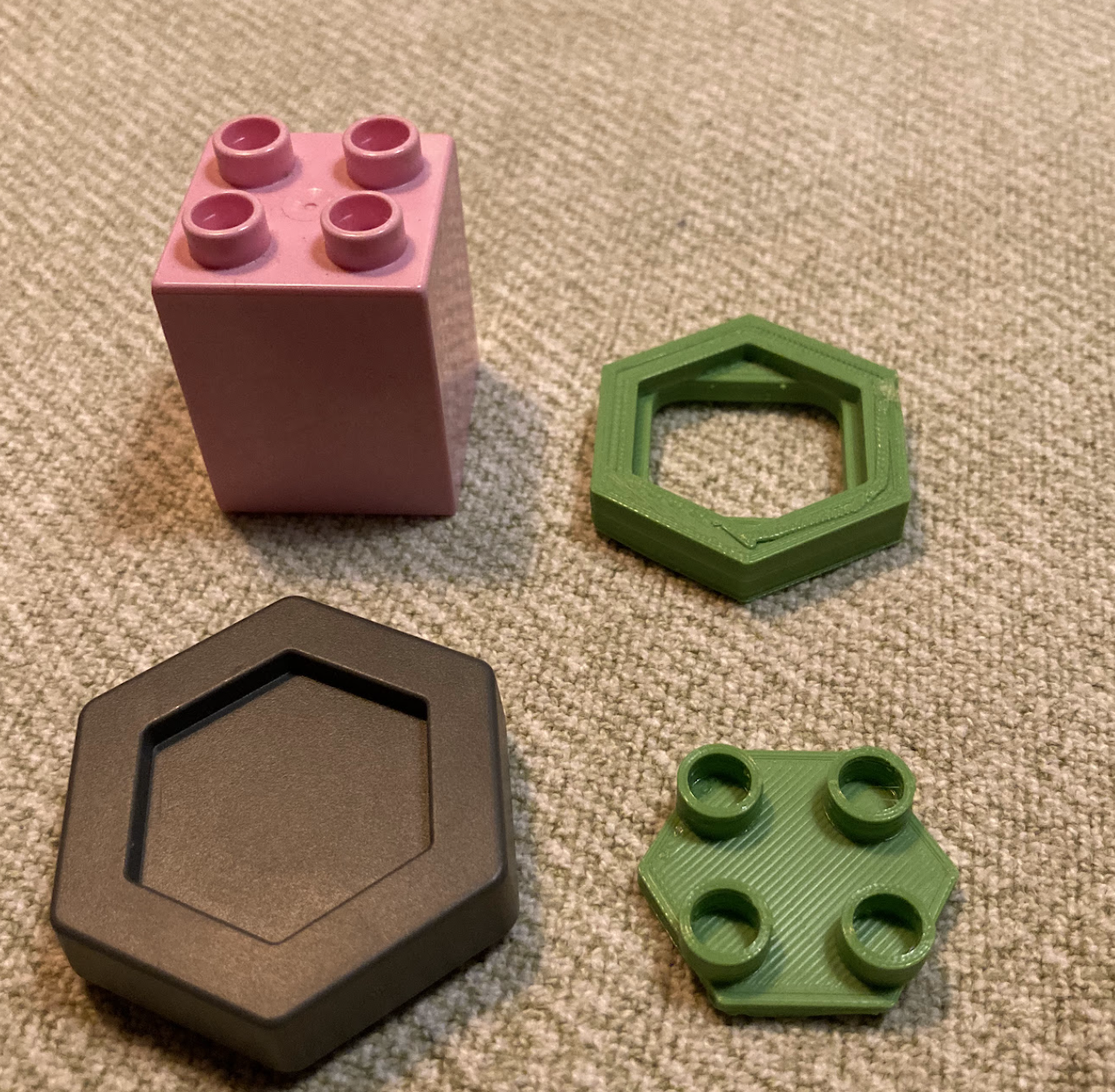 simple gravitrax to duplo adapter // No support // fast print