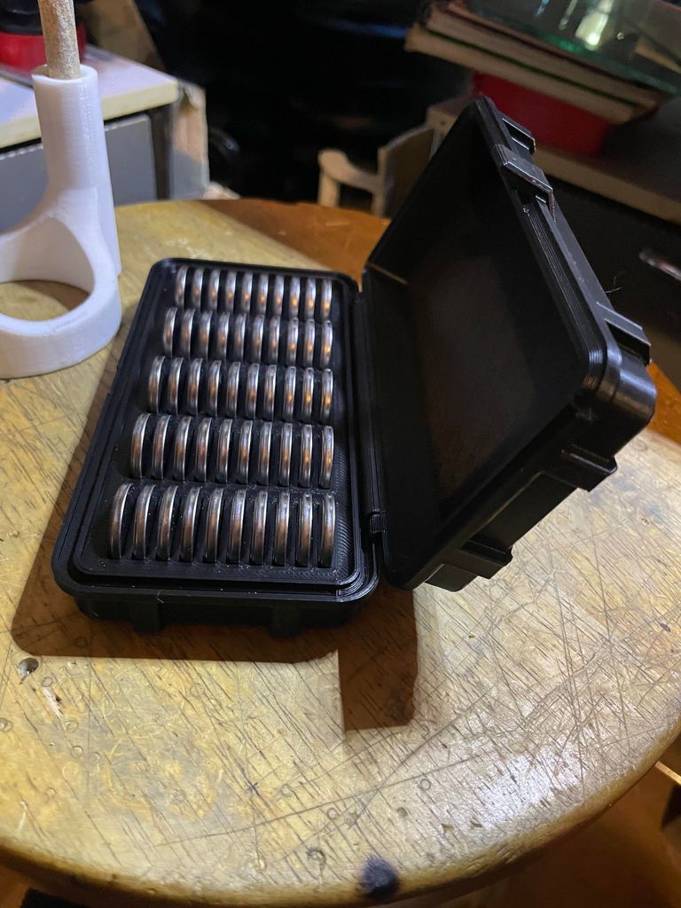 Rugged CR2032 Battery Box ( attention case requires foam in the lid to keep batterys in place, can result in fire if not used.)