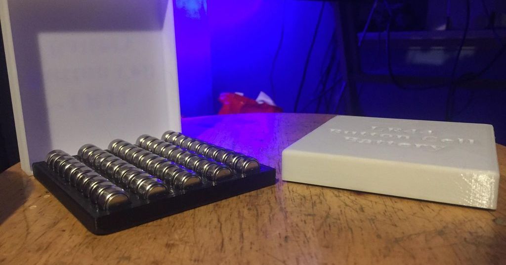LR44 Button Cell Battery Storage. by CaptHowdy Download free STL