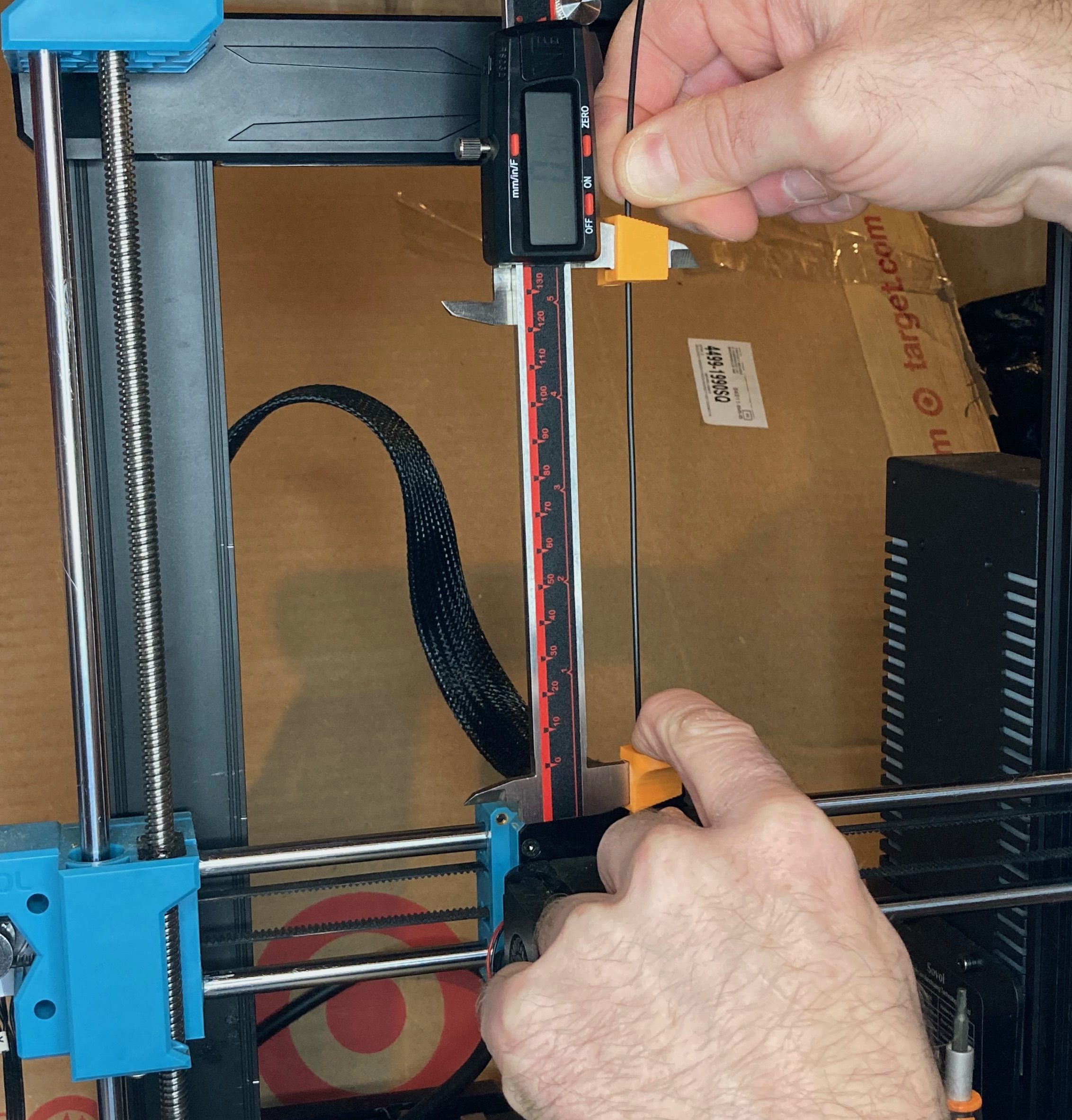 Direct Drive E-Steps Calibration Tool for Calipers
