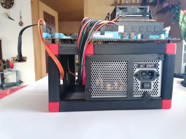 micro ATX open air PC case / small test bench for GPUs