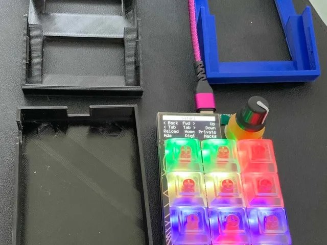 Adafruit MACROPAD RP2040 Notched Stands,Holder & Rotary Cover