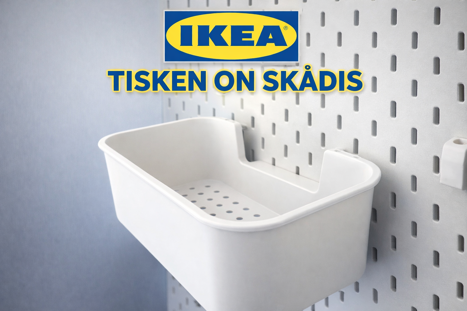 Ikea Tisken to Skadis adapter