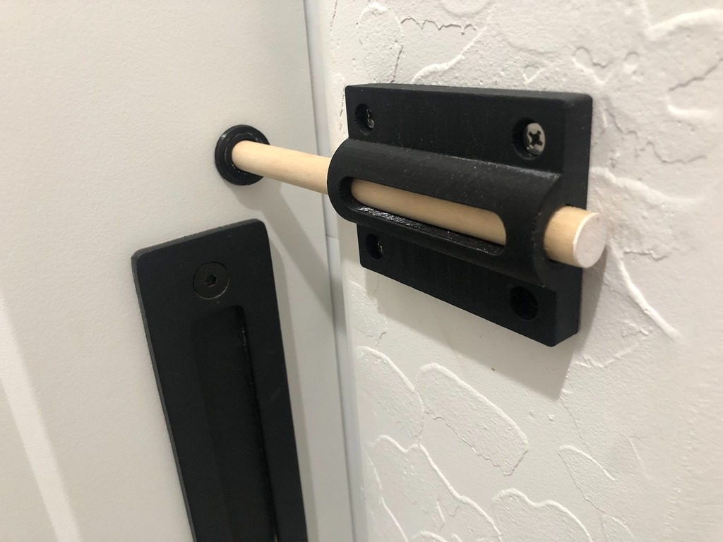 Barn (Sliding) Door Lock - Unlockable from Outside