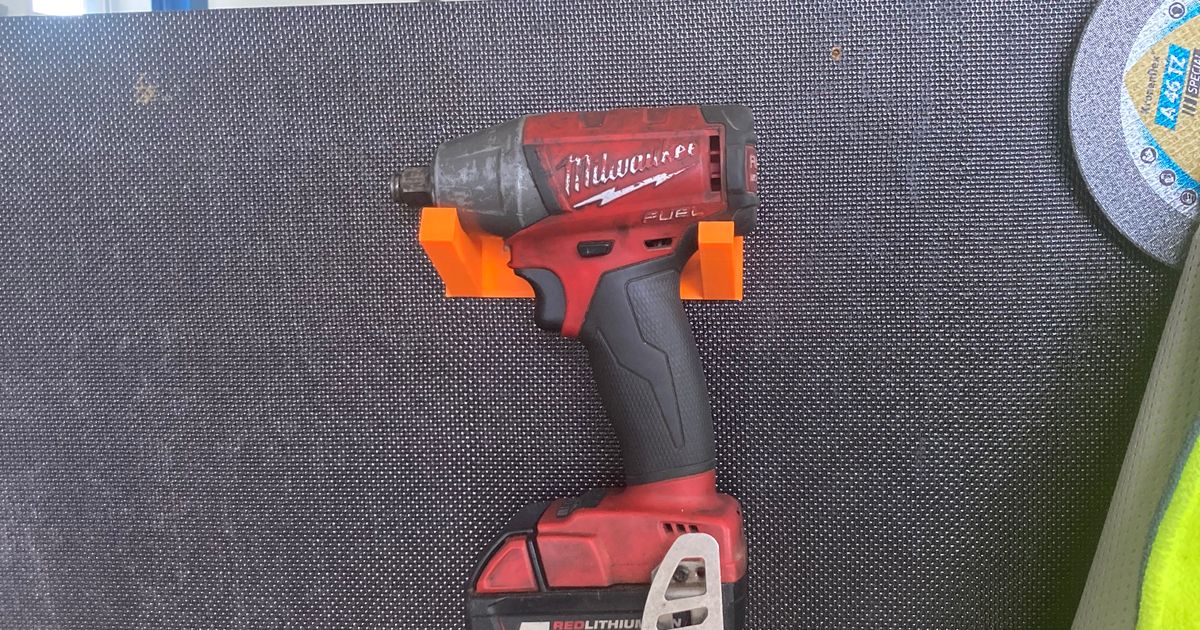 Milwaukee M18 impact wrench holder by Jakub Rigó Download free STL