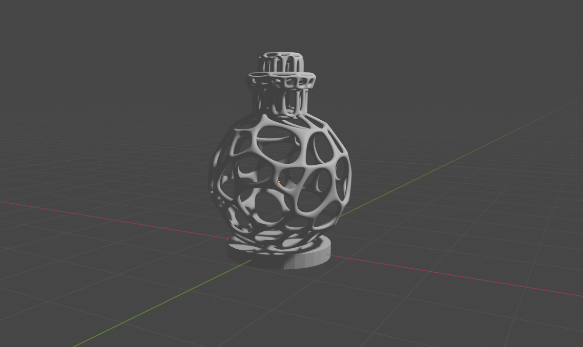 Voronoi Potion Bottle for tabletop game