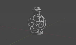 Voronoi Potion Bottle for tabletop game