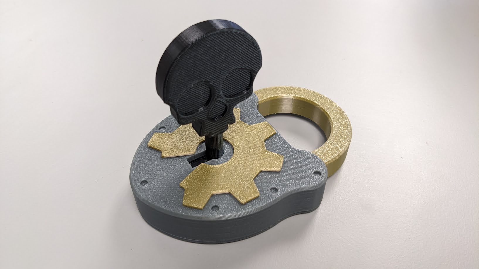 Miniatura 2 do modelo 3D Skull Skeleton Key