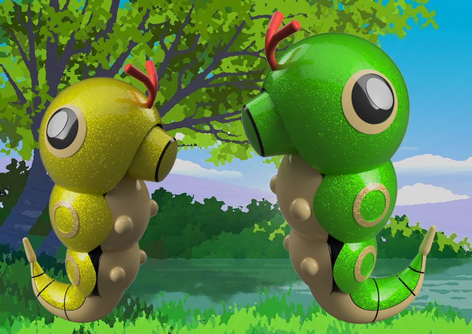 Pokemon Caterpie/ Raupy