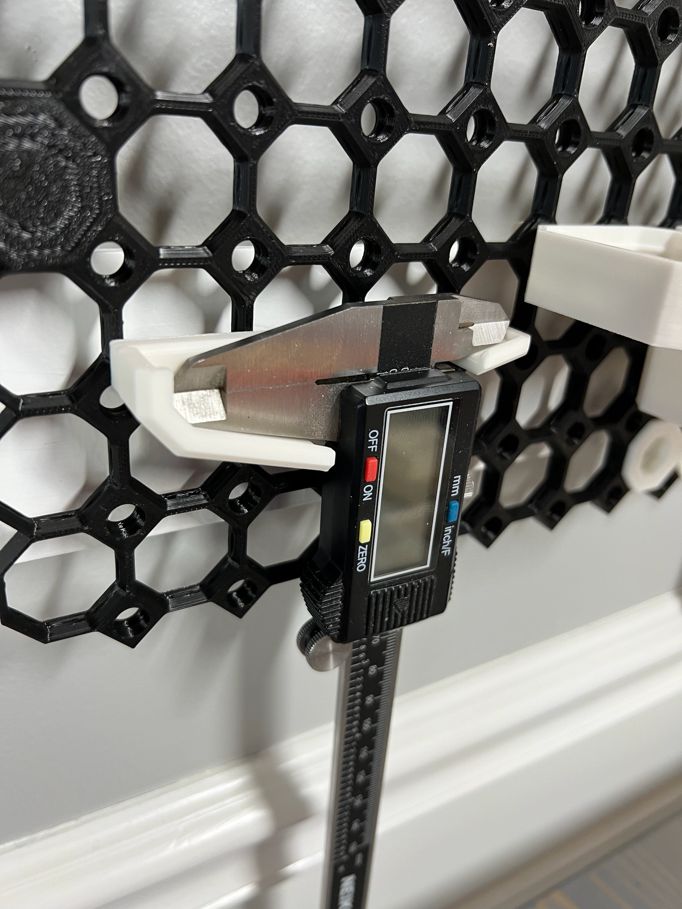 Caliper Mount for Multiboard Pegboard using T-Bolt