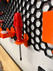 Hex storage single screwdriver holder